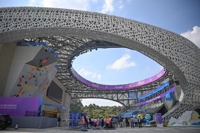 廢棄石礦蝶變亞運場(chǎng)館