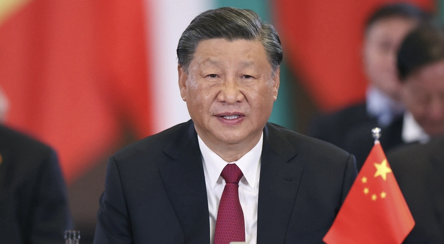 習近平和南非總統拉馬福薩共同主持中非領(lǐng)導人對話(huà)會(huì )