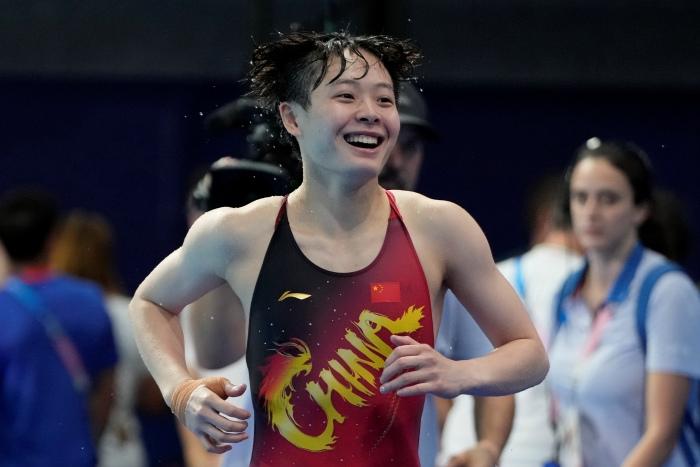巴黎奧運會(huì )跳水女子三米板陳藝文奪冠