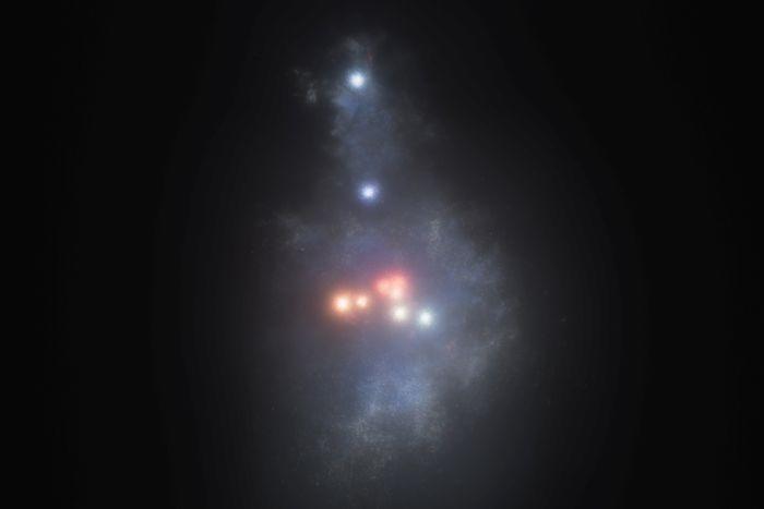 韋布空間望遠鏡發(fā)現年輕星系“螢火蟲(chóng)閃爍”